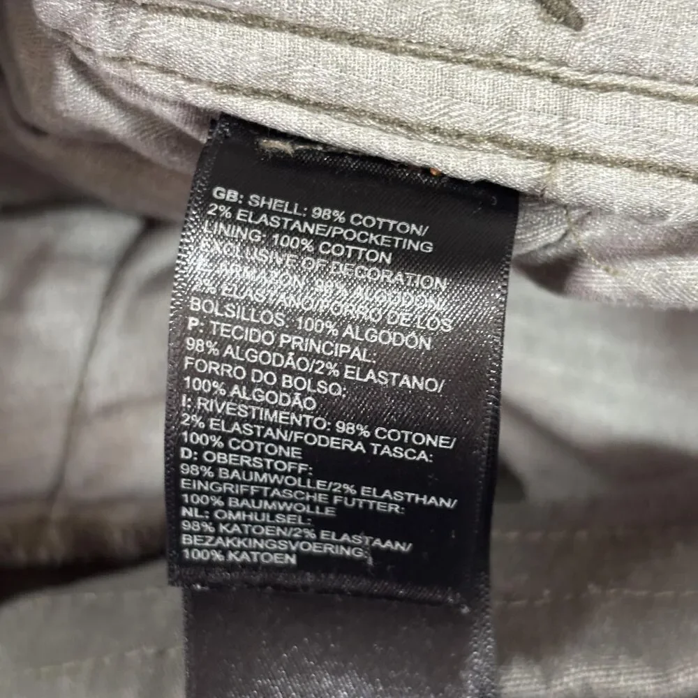 The North Face North Dome Pants Men's 32x30 Olive Green Chino Zip Drawcord